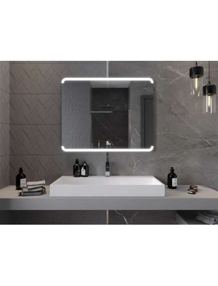 Mexen Nida lustro łazienkowe podświetlane 100 x 80 cm, LED 6000K, antypara - 9806-100-080-611-00, 3 image