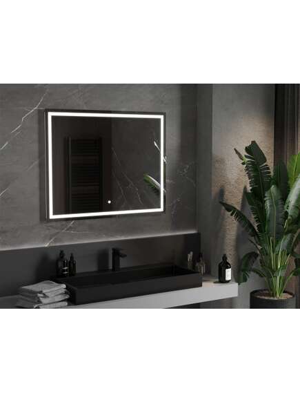 Mexen Miko lustro łazienkowe podświetlane 100 x 80 cm, LED 6000K, antypara - 9819-100-080-611-00, 2 image