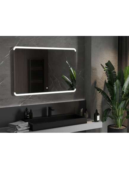 Mexen Nida lustro łazienkowe podświetlane 120 x 80 cm, LED 6000K, antypara - 9806-120-080-611-00, 2 image