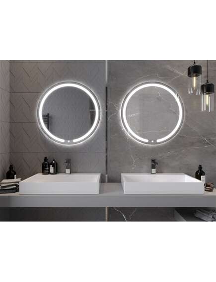 Mexen Rose lustro łazienkowe podświetlane, okrągłe 70 cm, LED 6000K, antypara - 9810-070-070-611-00, 4 image