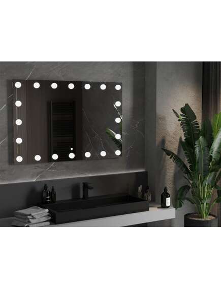 Mexen Dona lustro łazienkowe podświetlane 120 x 80 cm, LED 6000K, antypara - 9818-120-080-611-00, 2 image