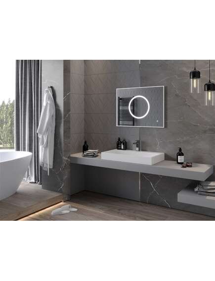 Mexen Koga lustro łazienkowe podświetlane 80 x 60 cm, LED 6000K, antypara - 9821-080-060-611-00, 3 image