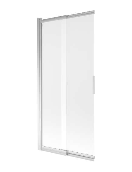 Mexen Fox parawan nawannowy 2-skrzydłowy przesuwny 85 x 150 cm, szron, chrom - 891-085-002-01-30