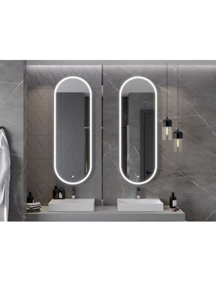 Mexen Bono lustro łazienkowe podświetlane 55 x 155 cm, LED 6000K, antypara - 9816-055-155-611-00, 4 image