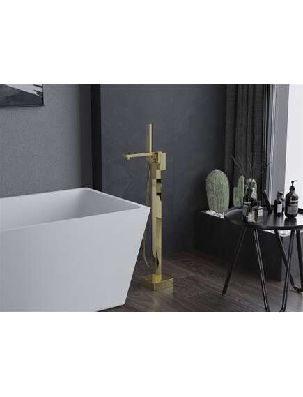 Mexen Urano wolnostojąca bateria wannowa, złota - 75233-50, изображение 2