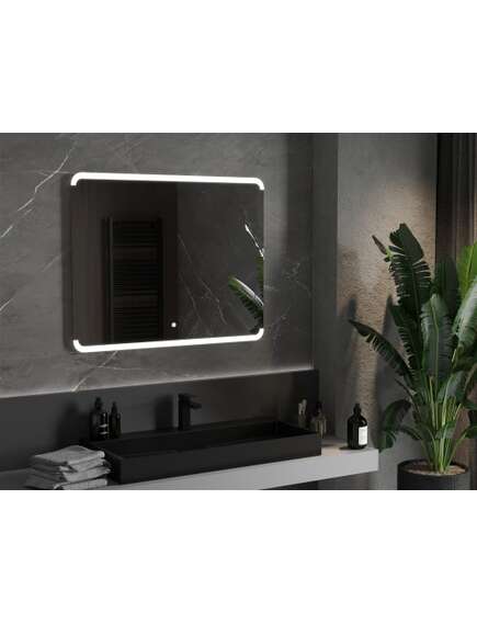 Mexen Nida lustro łazienkowe podświetlane 100 x 80 cm, LED 6000K, antypara - 9806-100-080-611-00, 2 image