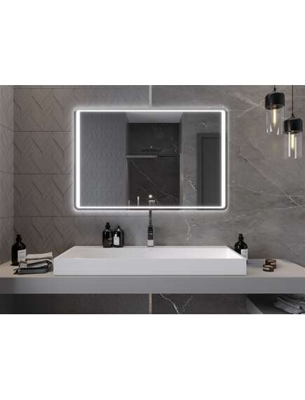 Mexen Zusa lustro łazienkowe podświetlane 120 x 80 cm, LED 6000K, antypara - 9808-120-080-611-00, изображение 4