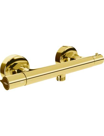 Mexen Slim termostatyczna bateria prysznicowa, złoty - 77105-50