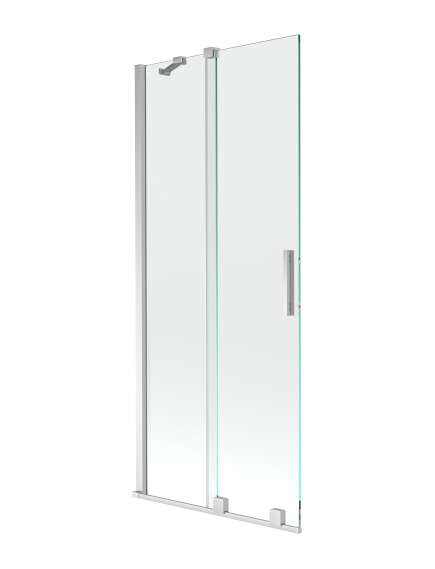 Mexen Velar parawan nawannowy 2-skrzydłowy przesuwny 80 x 150 cm, transparent, chrom - 896-080-000-01-01