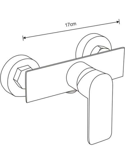 Mexen Alfa bateria prysznicowa, czarna/chrom - 745740-71, изображение 2