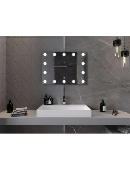 Mexen Dona lustro łazienkowe podświetlane 80 x 60 cm, LED 6000K, antypara - 9818-080-060-611-00, 4 image