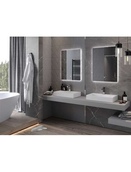 Mexen Sun lustro łazienkowe podświetlane 60 x 80 cm, LED 6000K, antypara - 9807-060-080-611-00, 3 image