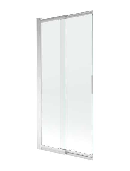 Mexen Fox parawan nawannowy 2-skrzydłowy przesuwny 85 x 150 cm, transparent, chrom - 891-085-002-01-00