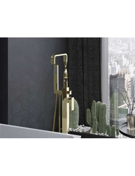 Mexen Avila wolnostojąca bateria wannowa, złota - 75833-50, изображение 3