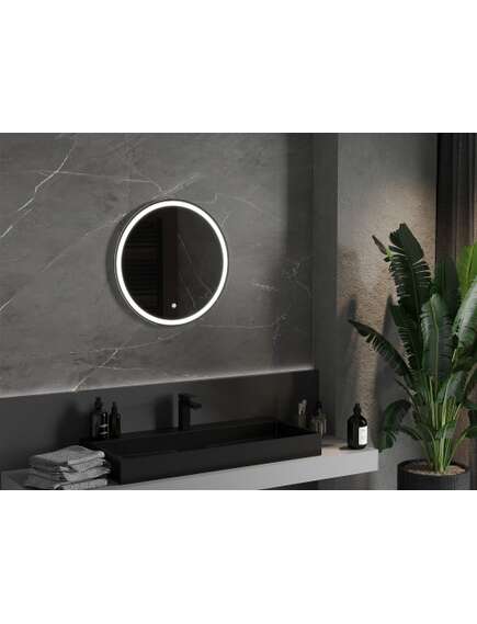 Mexen Gobi lustro łazienkowe podświetlane, okragłe 60 cm, LED 6000K, antypara - 9801-060-060-611-00, изображение 2