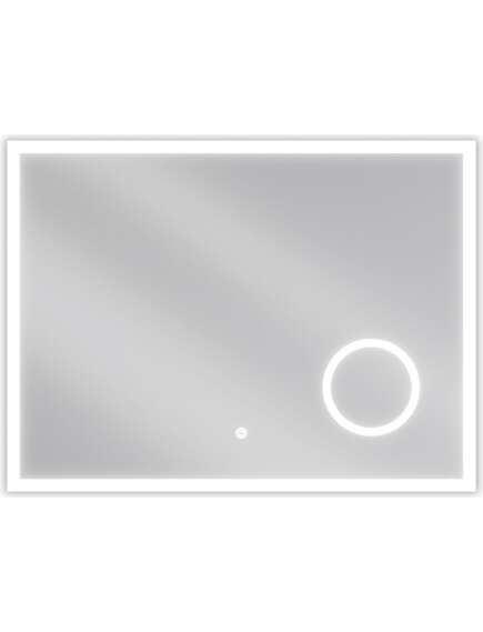 Mexen Kala lustro łazienkowe podświetlane z lusterkiem kosmetycznym 80 x 60 cm, LED 6000K, antypara - 9820-080-060-611-00
