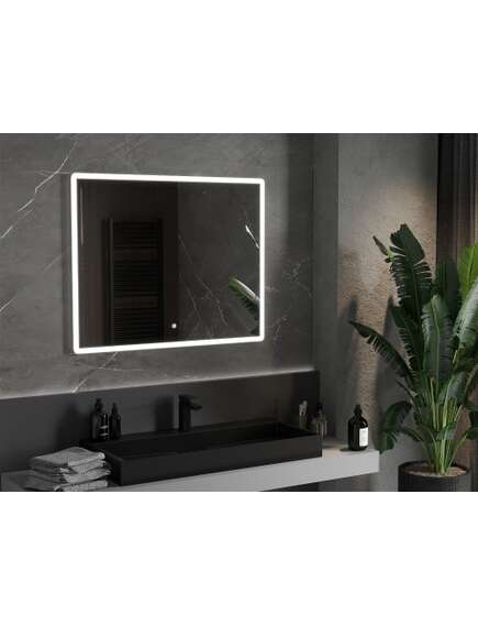 Mexen Navia lustro łazienkowe podświetlane 100 x 80 cm, LED 6000K, antypara - 9803-100-080-611-00, 2 image