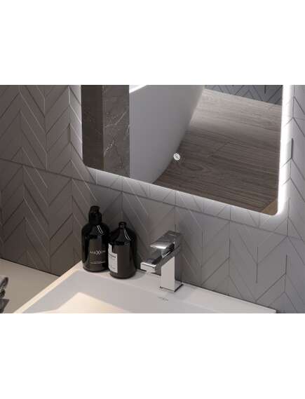 Mexen Sun lustro łazienkowe podświetlane 80 x 60 cm, LED 6000K, antypara - 9807-080-060-611-00, 5 image