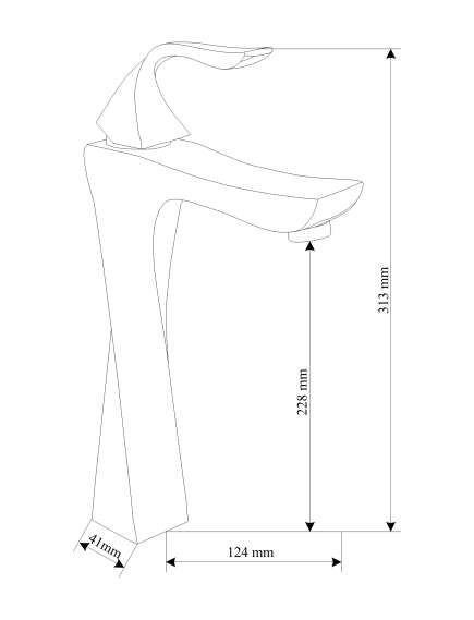 Mexen Estrella DQ02 zestaw wannowy, złoty - 72313DQ02-50, 5 image