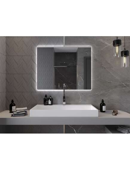 Mexen Sun lustro łazienkowe podświetlane 100 x 80 cm, LED 6000K, antypara - 9807-100-080-611-00, 4 image