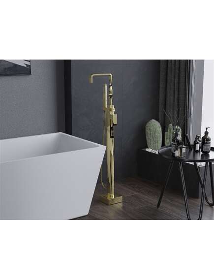 Mexen Avila wolnostojąca bateria wannowa, złota - 75833-50, изображение 2