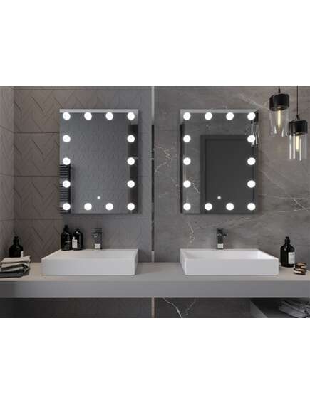 Mexen Dona lustro łazienkowe podświetlane 60 x 80 cm, LED 6000K, antypara - 9818-060-080-611-00, 4 image