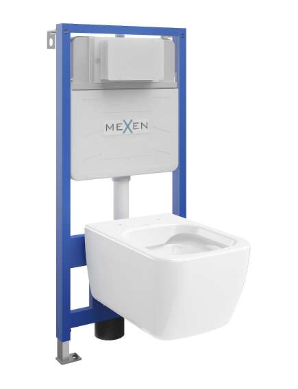 Mexen zestaw podtynkowy WC stelaż Fenix Slim z miską WC Margo, biały - 6103342XX00