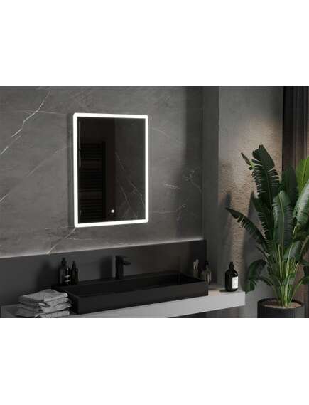 Mexen Navia lustro łazienkowe podświetlane 60 x 80 cm, LED 6000K, antypara - 9803-060-080-611-00, 2 image