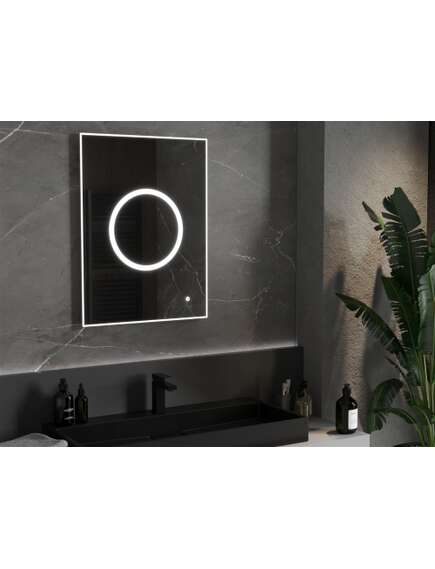 Mexen Koga lustro łazienkowe podświetlane 60 x 80 cm, LED 6000K, antypara - 9821-060-080-611-00, 2 image