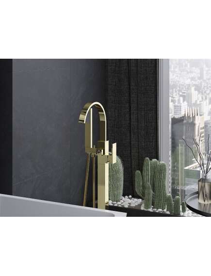 Mexen Veda wolnostojąca bateria wannowa, złota - 75433-50, изображение 3