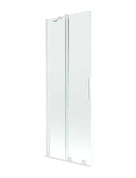Mexen Velar parawan nawannowy 2-skrzydłowy przesuwny 70 x 150 cm, transparent, biały - 896-070-000-01-20