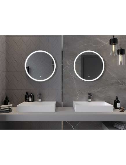 Mexen Gobi lustro łazienkowe podświetlane, okragłe 60 cm, LED 6000K, antypara - 9801-060-060-611-00, изображение 4