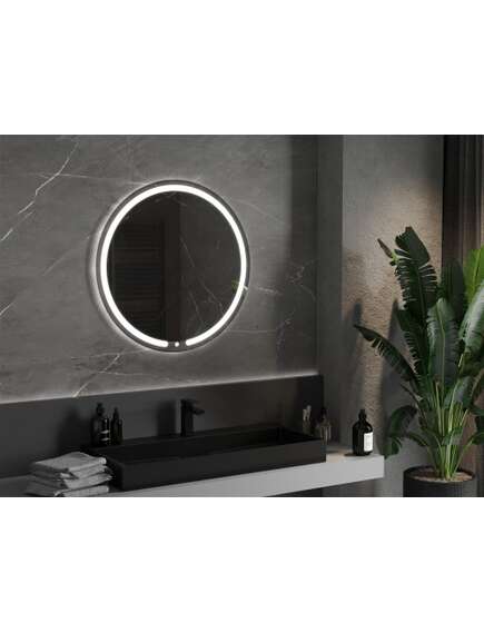 Mexen Rose lustro łazienkowe podświetlane, okrągłe 80 cm, LED 6000K, antypara - 9810-080-080-611-00, 2 image