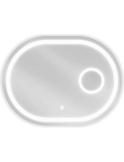 Mexen Umba lustro łazienkowe podświetlane z lusterkiem kosmetycznym 100 x 80 cm, LED 6000K, antypara - 9822-100-080-611-00