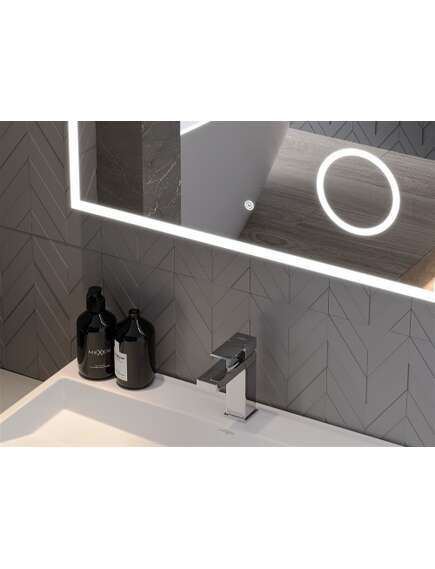 Mexen Kala lustro łazienkowe podświetlane z lusterkiem kosmetycznym 80 x 60 cm, LED 6000K, antypara - 9820-080-060-611-00, 5 image