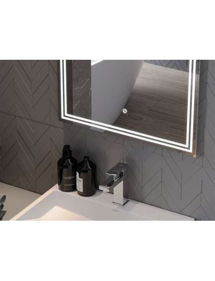 Mexen Taco lustro łazienkowe podświetlane 50 x 70 cm, LED 6000K, antypara - 9805-050-070-611-00, изображение 5