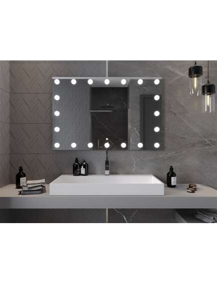 Mexen Dona lustro łazienkowe podświetlane 120 x 80 cm, LED 6000K, antypara - 9818-120-080-611-00, 4 image