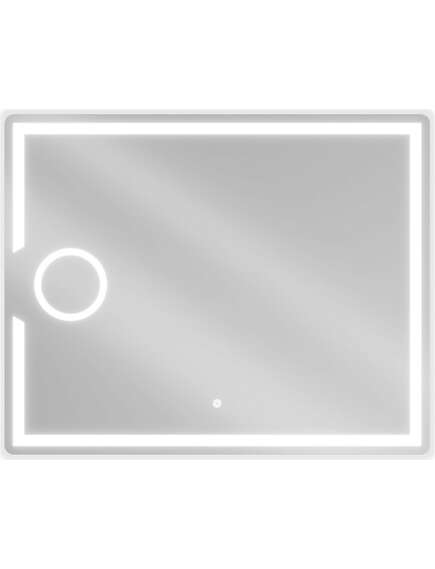 Mexen Onyx lustro łazienkowe podświetlane z lusterkiem kosmetycznym 100 x 80 cm, LED 6000K, antypara - 9813-100-080-611-00