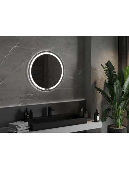 Mexen Rose lustro łazienkowe podświetlane, okrągłe 70 cm, LED 6000K, antypara - 9810-070-070-611-00, 2 image