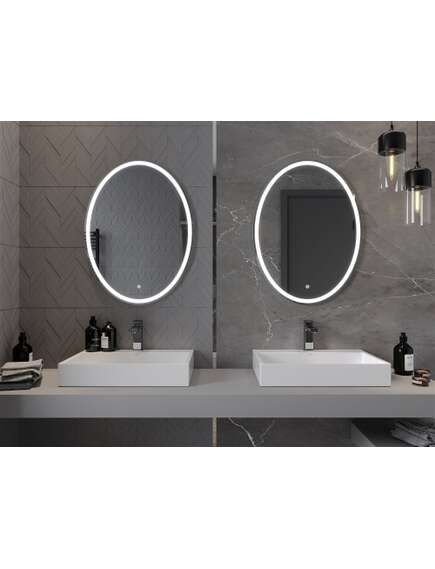 Mexen Elz lustro łazienkowe podświetlane 60 x 80 cm, LED 6000K, antypara - 9802-060-080-611-00, 4 image