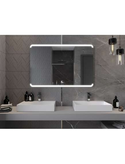 Mexen Nida lustro łazienkowe podświetlane 120 x 80 cm, LED 6000K, antypara - 9806-120-080-611-00, 4 image