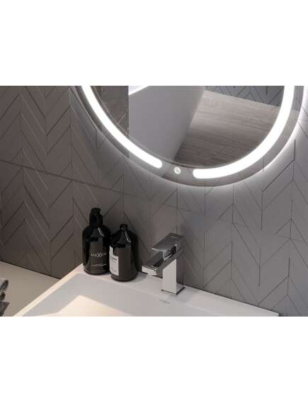 Mexen Rose lustro łazienkowe podświetlane, okrągłe 90 cm, LED 6000K, antypara - 9810-090-090-611-00, 5 image