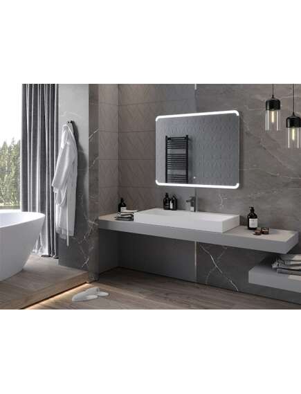 Mexen Nida lustro łazienkowe podświetlane 100 x 80 cm, LED 6000K, antypara - 9806-100-080-611-00, 4 image