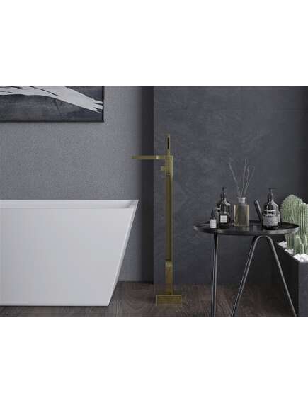 Mexen Algar wolnostojąca bateria wannowa, złota - 75733-50, изображение 4