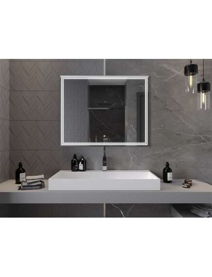 Mexen Taco lustro łazienkowe podświetlane 100 x 80 cm, LED 6000K, antypara - 9805-100-080-611-00, 4 image