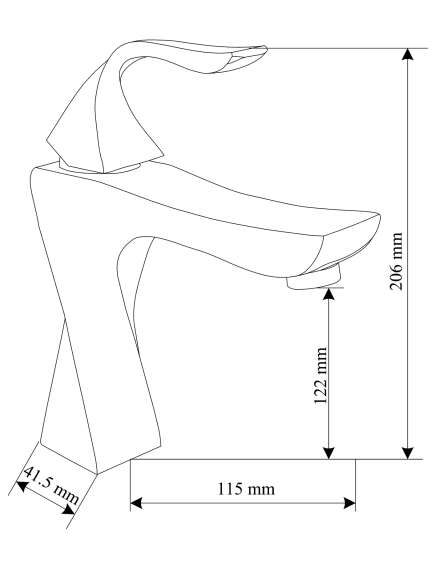 Mexen Estrella DQ02 zestaw wannowy, złoty - 72213DQ02-50, 3 image
