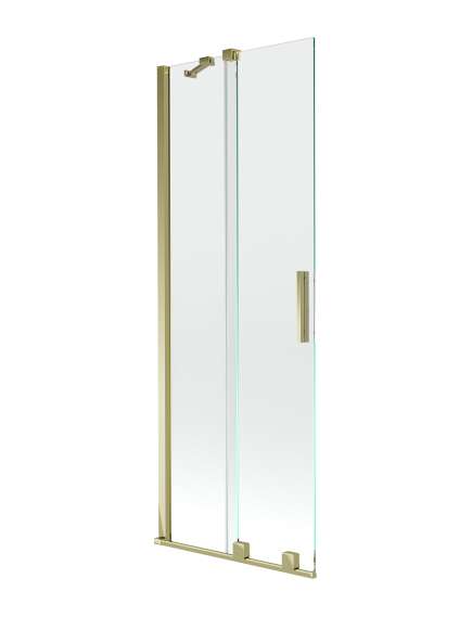 Mexen Velar parawan nawannowy 2-skrzydłowy przesuwny 70 x 150 cm, transparent, złoty - 896-070-000-01-50