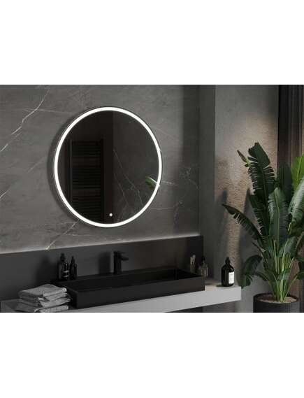 Mexen Gobi lustro łazienkowe podświetlane, okrągłe 90 cm, LED 6000K, antypara - 9801-090-090-611-00, изображение 2