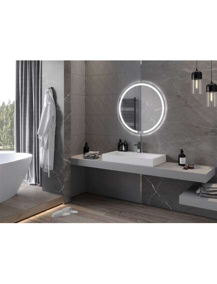 Mexen Rose lustro łazienkowe podświetlane, okrągłe 80 cm, LED 6000K, antypara - 9810-080-080-611-00, 3 image