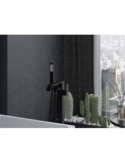 Mexen Lava wolnostojąca bateria wannowa, czarna - 752433-70, изображение 3